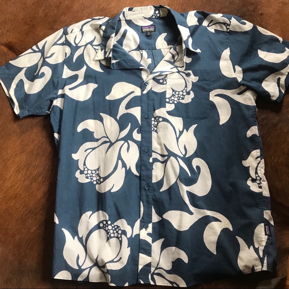 Patagonia Hawaiian shirt.